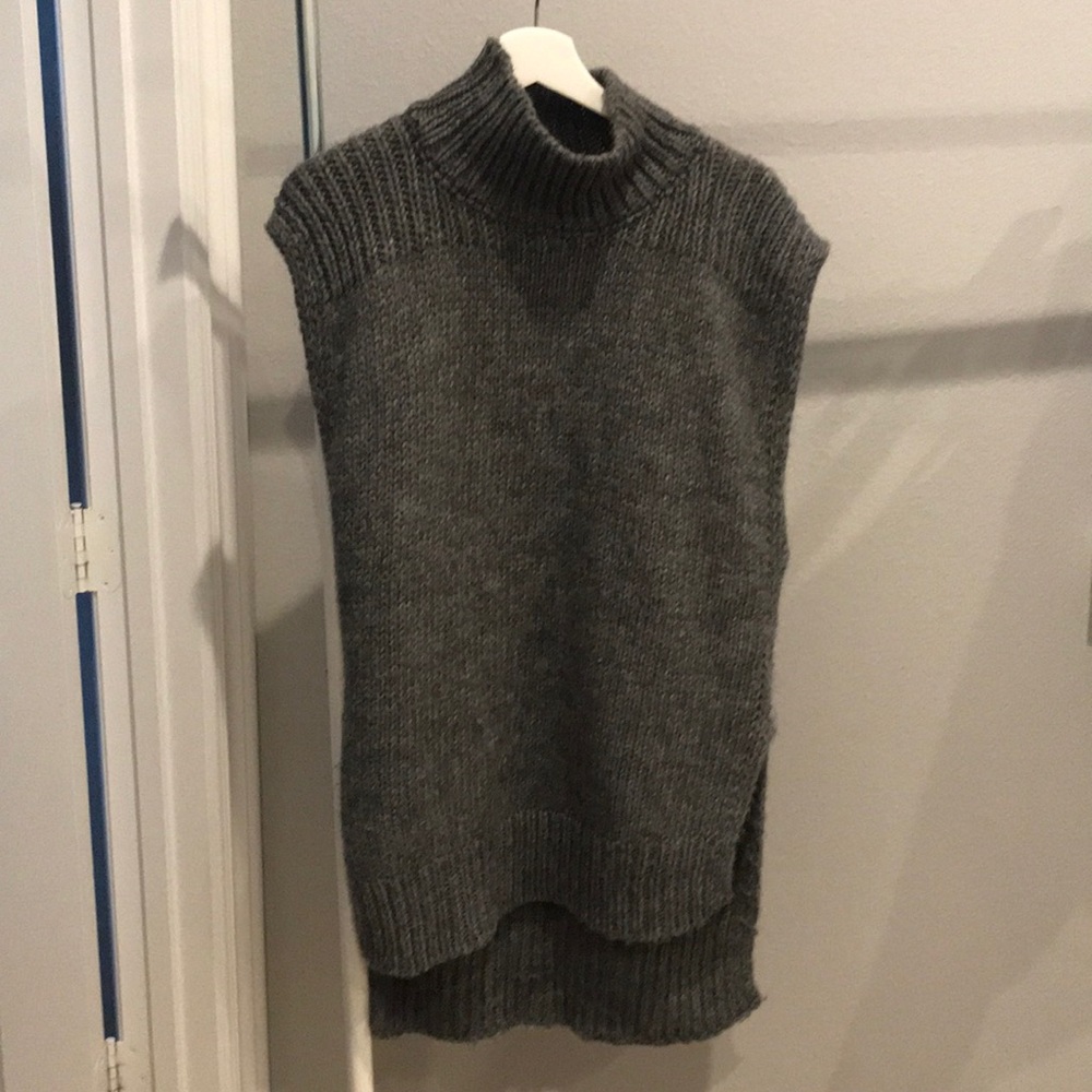 Mango sleeveless turtleneck sweater tank